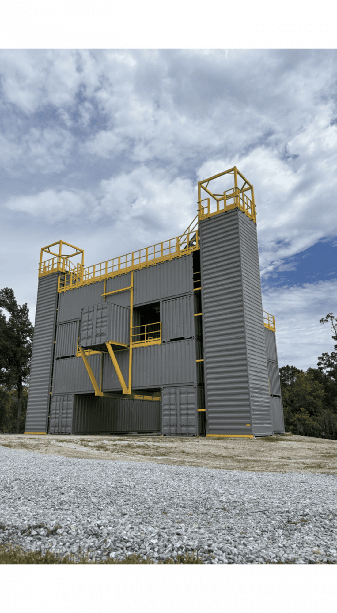 BHP's newly constructed training tower.
